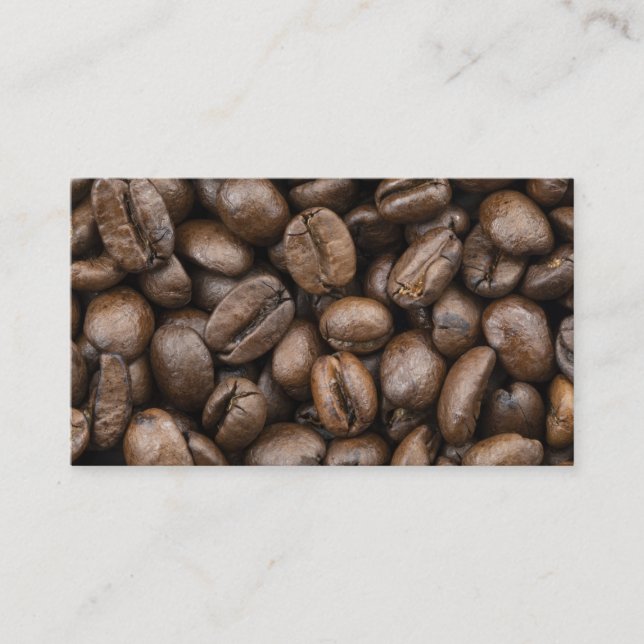 Coffee Bean Pattern Business Card (Front)