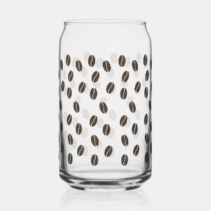 Coffee Bean Pattern Can Glass
