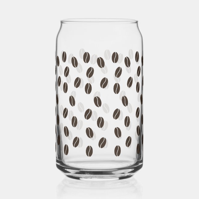 Coffee Bean Pattern  Can Glass (Back)