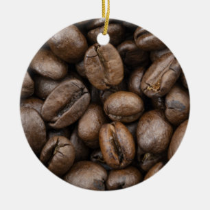 Coffee Bean Pattern Ceramic Tree Decoration