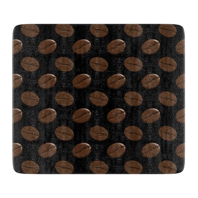 Coffee Bean Pattern Cutting Board (Front)