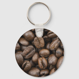 Coffee Bean Pattern Key Ring
