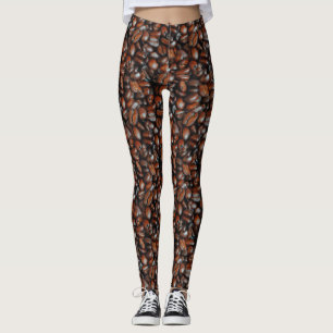 Coffee Bean Pattern Leggings