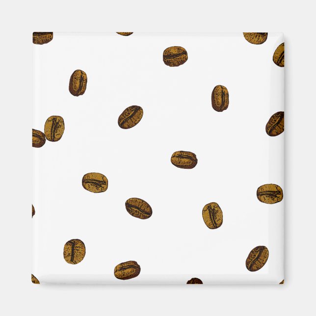 Coffee Bean Pattern Magnet (Front)