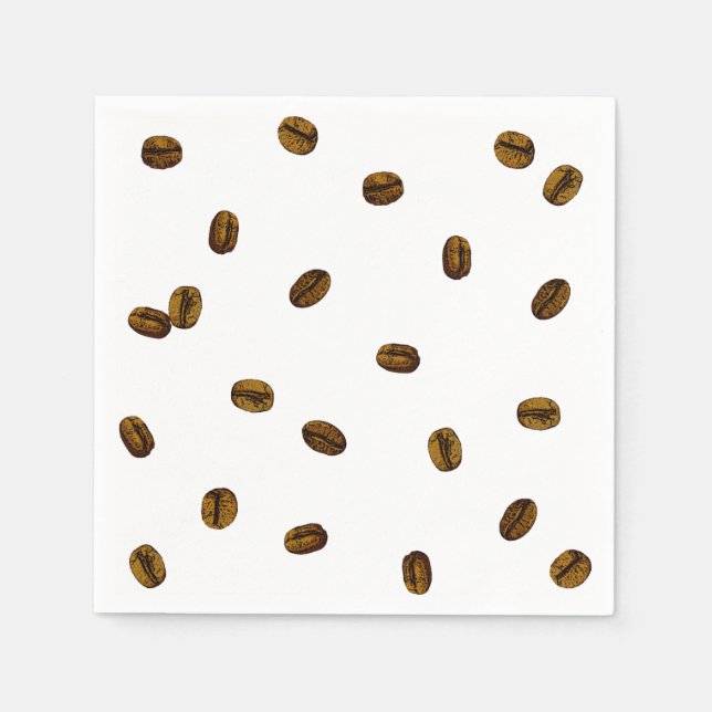 Coffee Bean Pattern Napkin (Front)