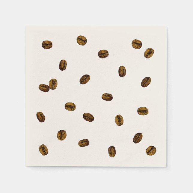 Coffee Bean Pattern Napkin (Front)