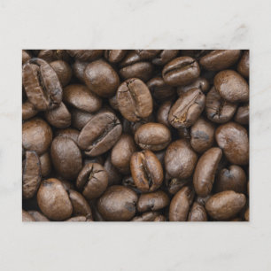Coffee Bean Pattern Postcard