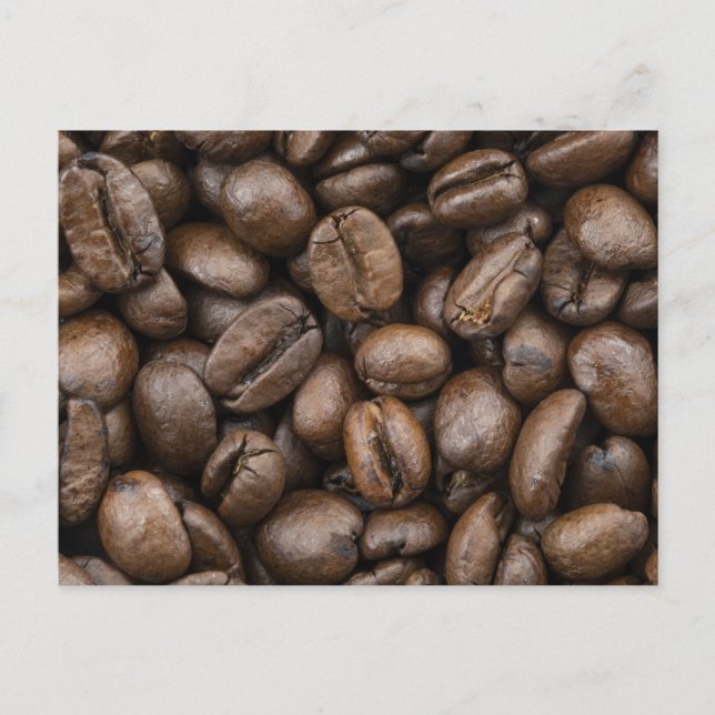 Coffee Bean Pattern Postcard (Front)