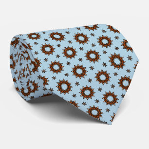 Coffee Bean Stars Neck Tie