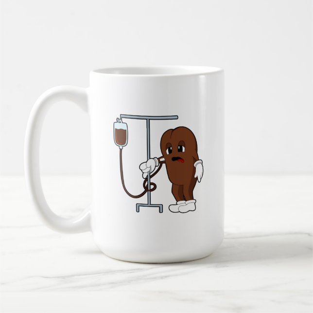 Coffee bean with Coffee pot Mug (Left)