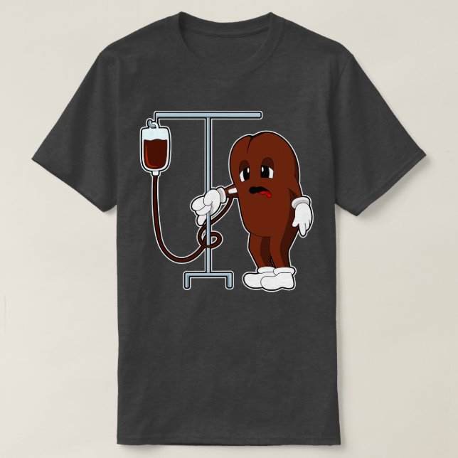 Coffee bean with Coffee pot T-Shirt (Design Front)