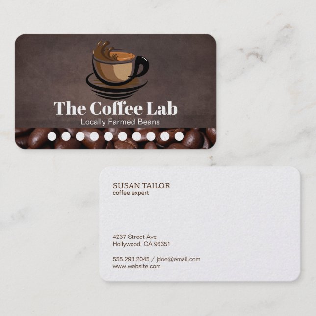 Coffee Beans | 10 Visit Punch Card (Front/Back)