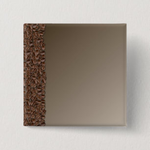 Coffee Beans 15 Cm Square Badge