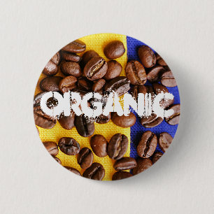 Coffee Beans 6 Cm Round Badge
