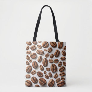 Coffee Beans All Over Tote Bag