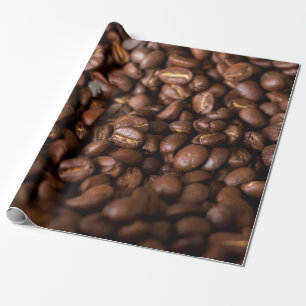 Coffee Beans Backgroundabstract, aroma, background Wrapping Paper