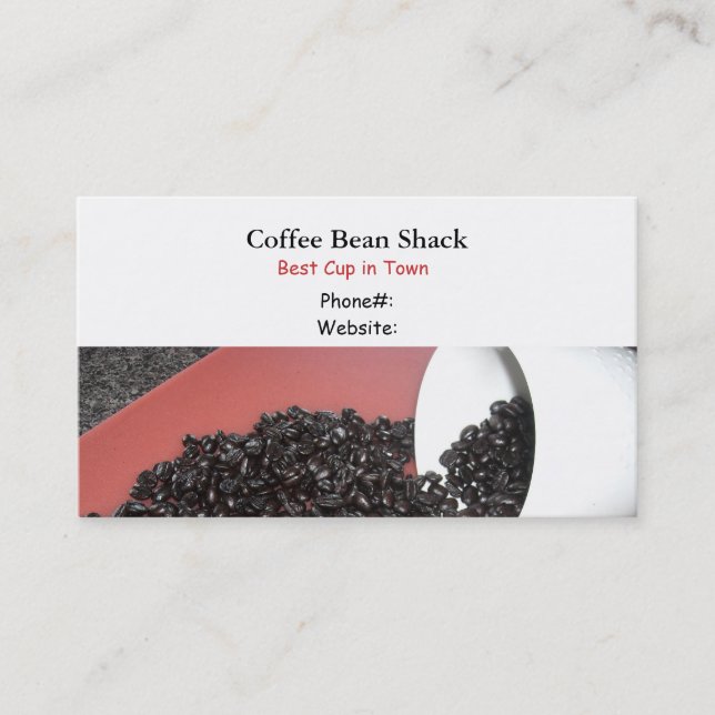 Coffee Beans Business Card (Front)
