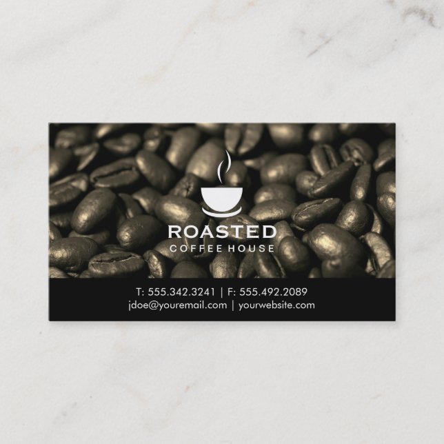 Coffee Beans Business Card (Front)