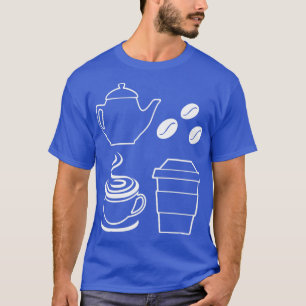 Coffee Beans Coffee Elements Coffee Lover Graphic  T-Shirt