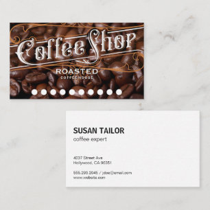 Coffee Beans   Coffee Shop Loyalty Card