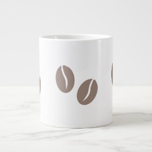 Coffee Beans Duo Art Large Coffee Mug
