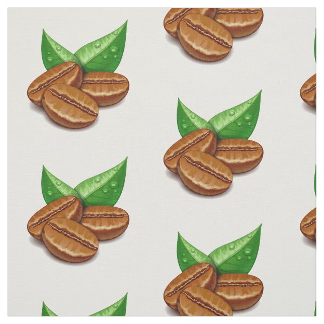 Coffee beans fabric (Swatch)