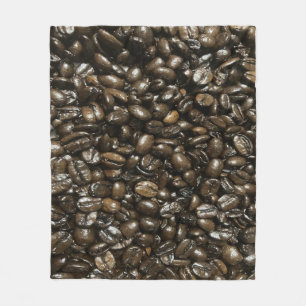 Coffee Beans Fleece Blanket