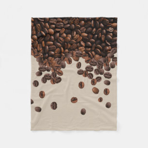 Coffee Beans Fleece Blanket