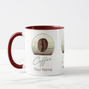 Coffee Beans For Espresso And Retro Barista Mug