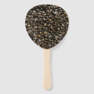 Coffee Beans Hand Fan
