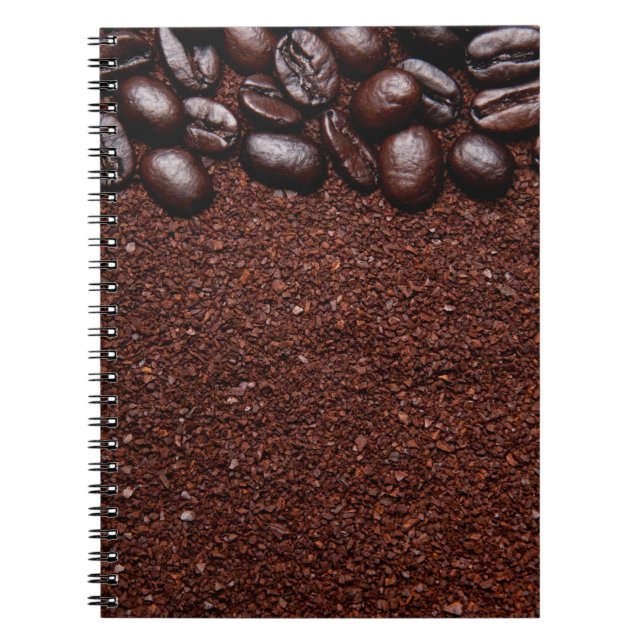 Coffee Beans - Java Bean Customised Templates Spiral Notebook (Front)