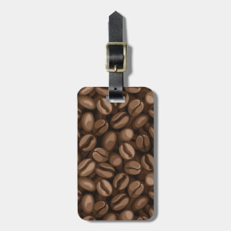 Coffee beans luggage tag