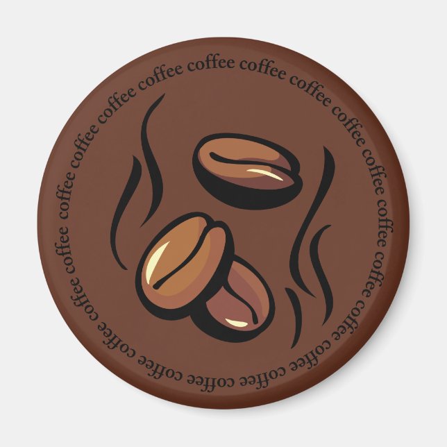Coffee Beans Magnet (Front)