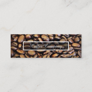 coffee beans mini business card