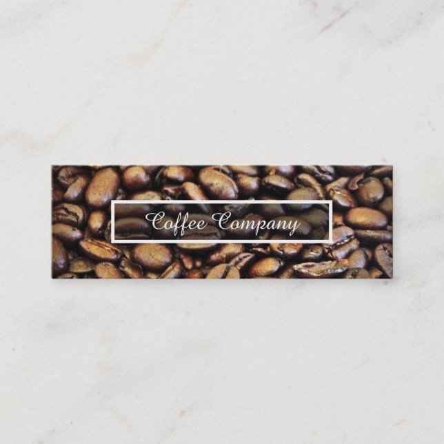coffee beans mini business card (Front)