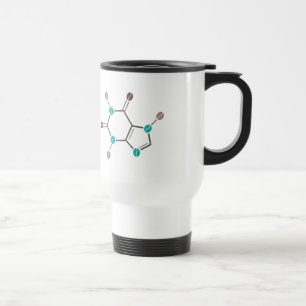 coffee beans molecular caffeine travel mug