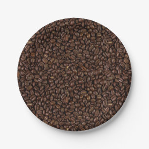 Coffee Beans Paper Plate