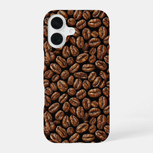 Coffee beans pattern Cute Coffee Lover Design iPhone 16 Case