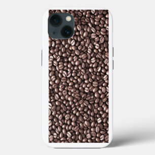Coffee Beans Pattern iPhone 13 Case