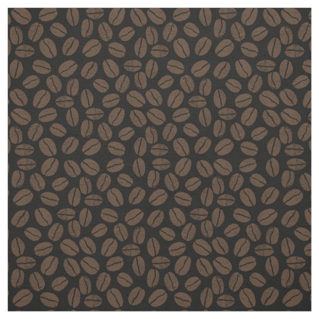 Coffee Beans Patterned Fabric (Swatch)