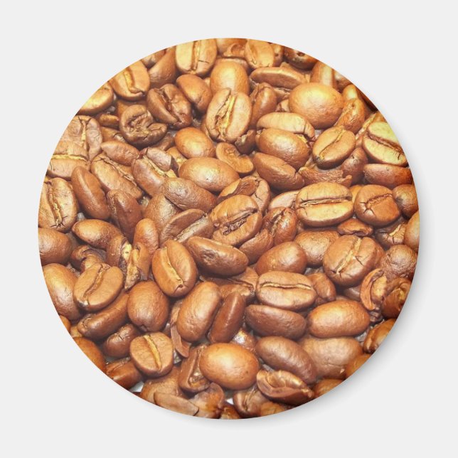 Coffee Beans Photograph Magnet (Front)