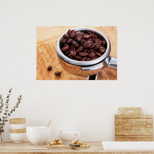 Coffee beans poster