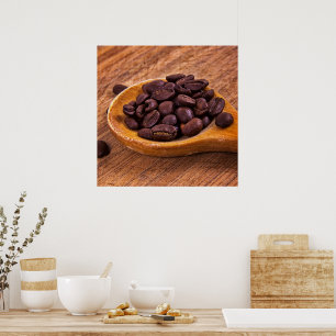 Coffee beans poster