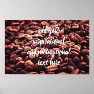 Coffee beans poster