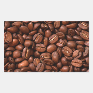 Coffee Beans Rectangular Sticker