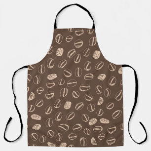 Coffee beans restaurant hand drawn cartoon doodle apron