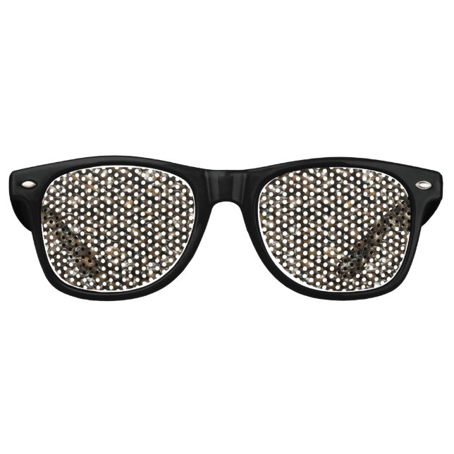 Coffee Beans Retro Sunglasses (Front)
