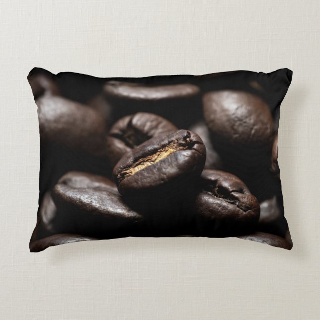 Coffee beans roasted food coffee decorative cushion (Front)