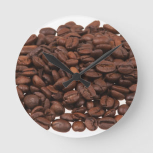 Coffee Beans Round Clock