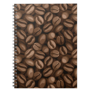 Coffee beans spiral notebook